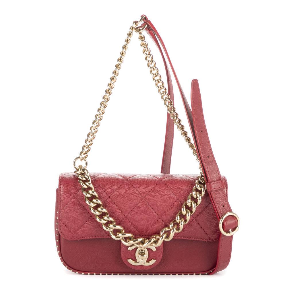 Chanel Mini Rectangle Studded Single Flap